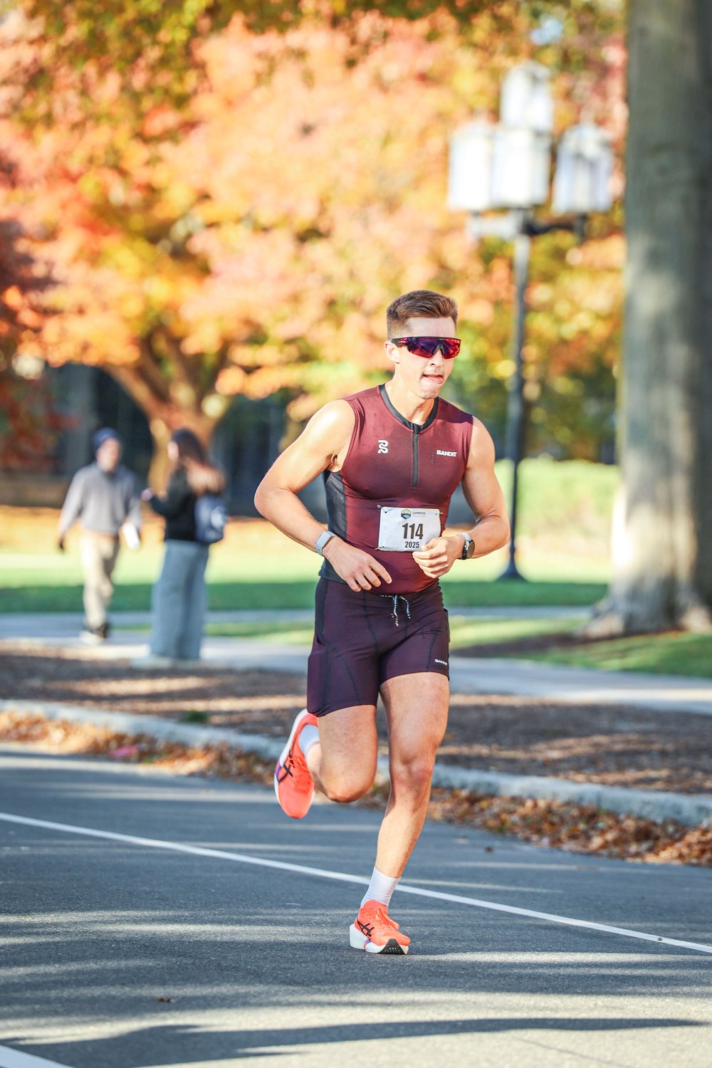 Hank McGreen racing in autumn